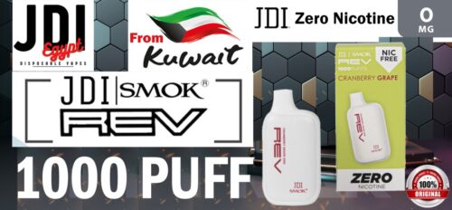 ZERO NICOTINE DISPOSABLE VAPE- JDI REV 1000 PUFF 0%