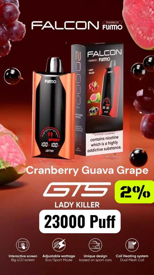 Fuumo Falcon GTS 23000 puff 2% nicotine Original Russian ProductFuumo Falcon GTS 23000 puff 2% nicotine Original Russian Product