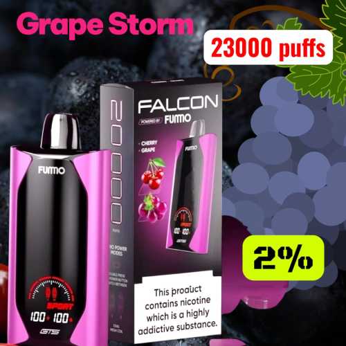 Fuumo Falcon GTS 23000 puff 2% nicotine Original Russian Product